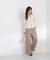 シアー切り替えペプラムニット 26AW