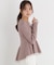 シアー切り替えペプラムニット 26AW