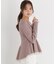 シアー切り替えペプラムニット 26AW