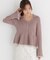 シアー切り替えペプラムニット 26AW