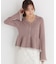シアー切り替えペプラムニット 26AW