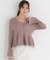 シアー切り替えペプラムニット 26AW