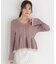 シアー切り替えペプラムニット 26AW