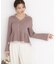 シアー切り替えペプラムニット 26AW
