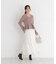 シアー切り替えペプラムニット 26AW