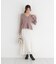 シアー切り替えペプラムニット 26AW