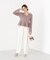シアー切り替えペプラムニット 26AW