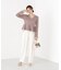 シアー切り替えペプラムニット 26AW