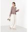 シアー切り替えペプラムニット 26AW