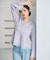 シアー切り替えペプラムニット 26AW