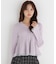 シアー切り替えペプラムニット 26AW