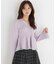 シアー切り替えペプラムニット 26AW