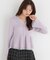 シアー切り替えペプラムニット 26AW