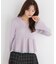 シアー切り替えペプラムニット 26AW