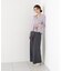 シアー切り替えペプラムニット 26AW