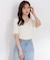 半袖部分シアーリブニット 26AW