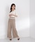 半袖部分シアーリブニット 26AW