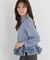 ＜加藤栞さん着用＞＜a／mie＞ペプラムフリルブラウス