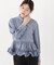 ＜加藤栞さん着用＞＜a／mie＞ペプラムフリルブラウス