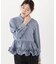 ＜加藤栞さん着用＞＜a／mie＞ペプラムフリルブラウス