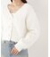 ＜加藤栞さん着用＞シャギーショートカーディガン
