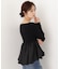 ＜a／mie＞チューリップペプラムヘムニット 26AW