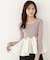 ＜a／mie＞チューリップペプラムヘムニット 26AW