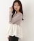 ＜a／mie＞チューリップペプラムヘムニット 26AW