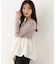 ＜a／mie＞チューリップペプラムヘムニット 26AW