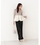 ＜a／mie＞チューリップペプラムヘムニット 26AW