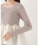 ＜a／mie＞チューリップペプラムヘムニット 26AW