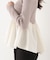 ＜a／mie＞チューリップペプラムヘムニット 26AW