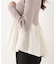 ＜a／mie＞チューリップペプラムヘムニット 26AW