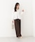 ＜a／mie＞チューリップペプラムヘムニット 26AW