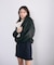 ＜加藤栞さん着用＞＜a／mie＞フェイクレザーブルゾン