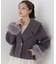 フェイクファー付きワイドカラーショートコート 26AW