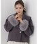 フェイクファー付きワイドカラーショートコート 26AW