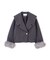 フェイクファー付きワイドカラーショートコート 26AW