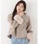 フェイクファー付きワイドカラーショートコート 26AW
