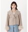 フェイクファー付きワイドカラーショートコート 26AW
