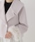 フェイクファー付きワイドカラーショートコート 26AW