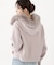 フェイクファー付きニットパーカー 26AW