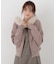 フェイクファー付きニットパーカー 26AW