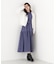 部分刺繍スリーブワンピース