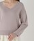 Vネック総針ニット 26AW