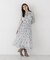 リボンプリーツ花柄ワンピース 26AW