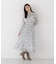 リボンプリーツ花柄ワンピース 26AW