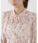 リボンプリーツ花柄ワンピース 26AW