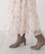 リボンプリーツ花柄ワンピース 26AW