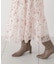 リボンプリーツ花柄ワンピース 26AW